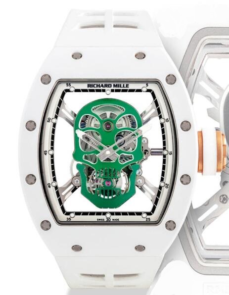 Richard Mille RM52 Tourbillon Green Skull Replica Watch